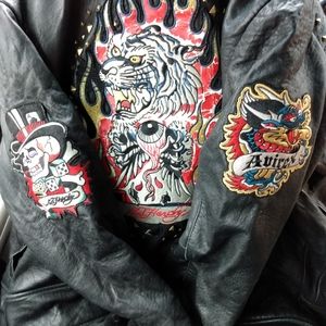 Ed Hardy men jacket Avirex by Christian Audigier